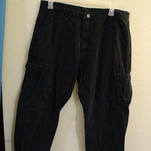 Black Wrangler Cargo Pants 36 x 30